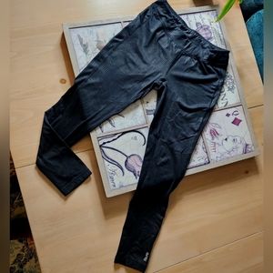 Black Vintage Fleece Lined Reebok Athletic Leggings